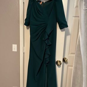 MGNY for Morilee #72424 Emerald Size 12 -tailored to Size 10